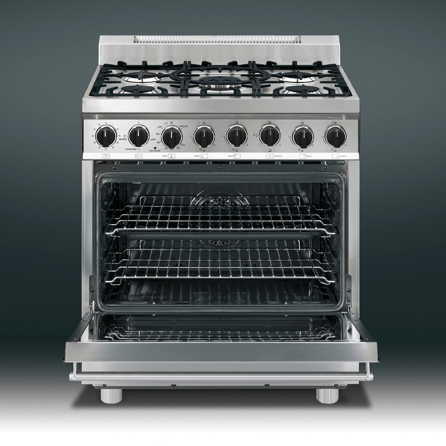 SMEG 30-Inch Stainless Steel 5-Burner Gas Range Interior - C30GGXU1 thumbnail