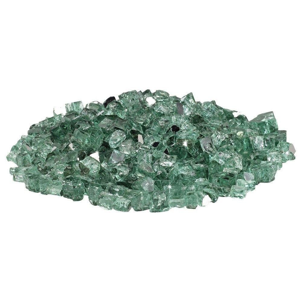 BBQGuys Signature AFF-EVGRRF12-10 1/2-Inch Evergreen Reflective Fire Glass - Glass Pile thumbnail