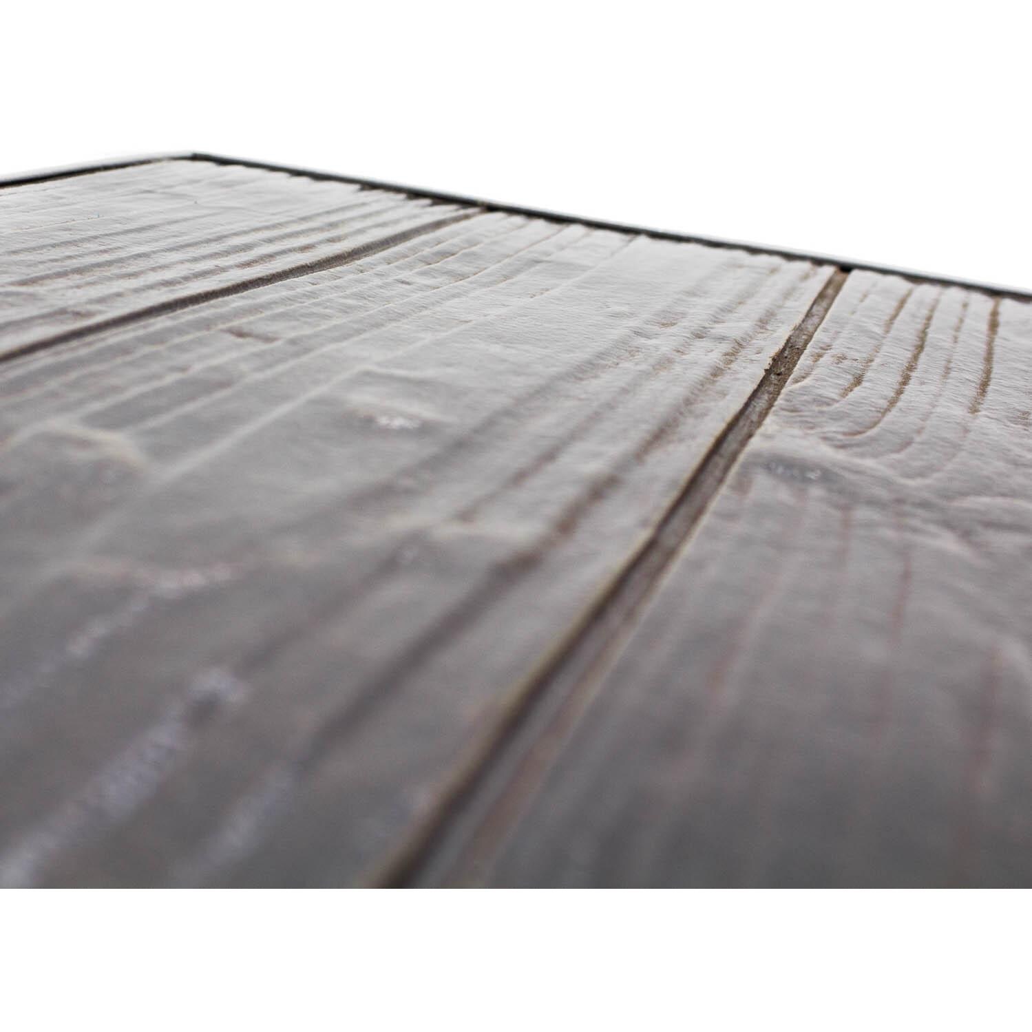 Du Monde 60 X 18 Inch Rectangular Cast Aluminum Outdoor Console Table - Wood Grain Detail thumbnail