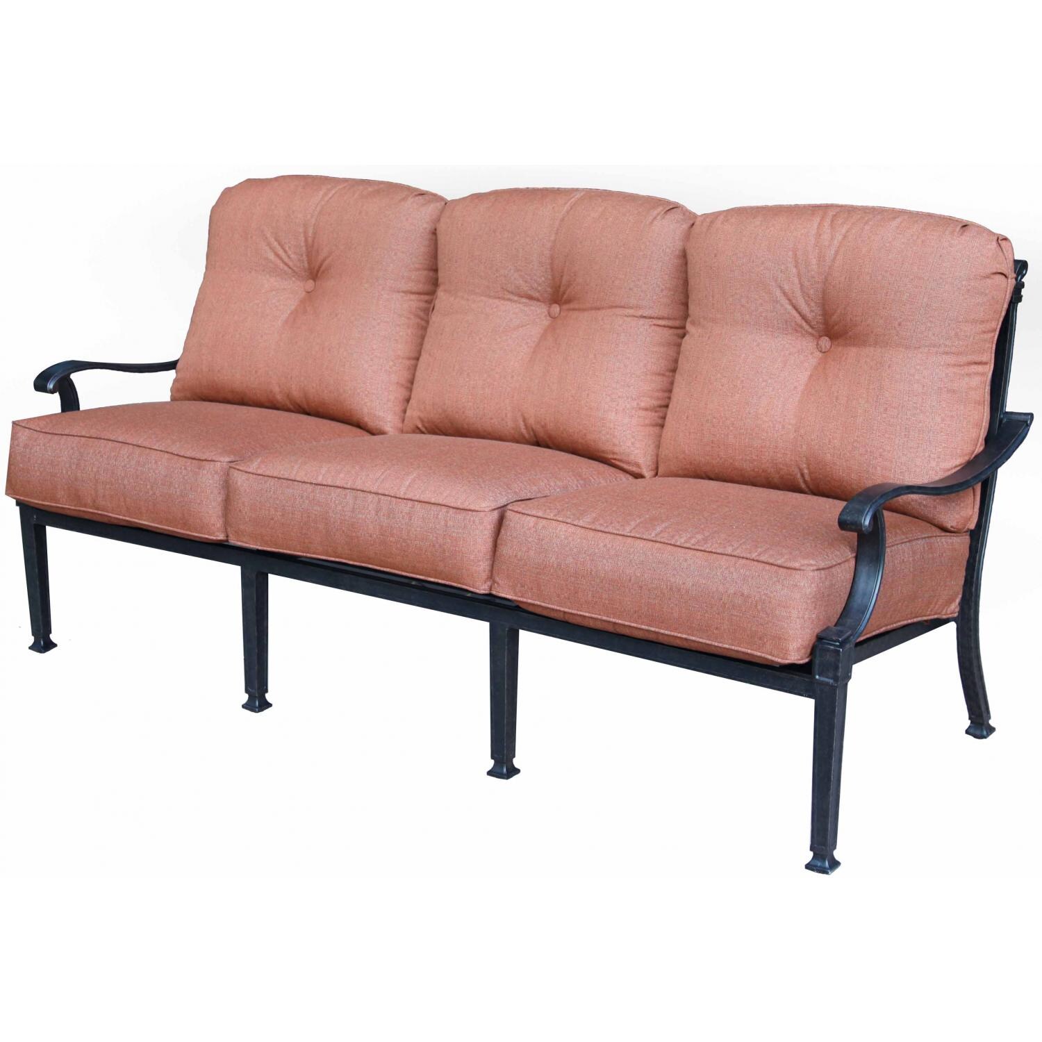 Darlee Charleston Cast Aluminum Patio Sofa Ultimate Patio
