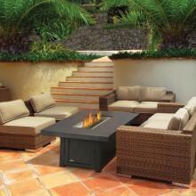 Napoleon St. Tropez Patioflame 56-Inch Propane Gas Fire Table With Glass Embers - Rectangle - STTR image