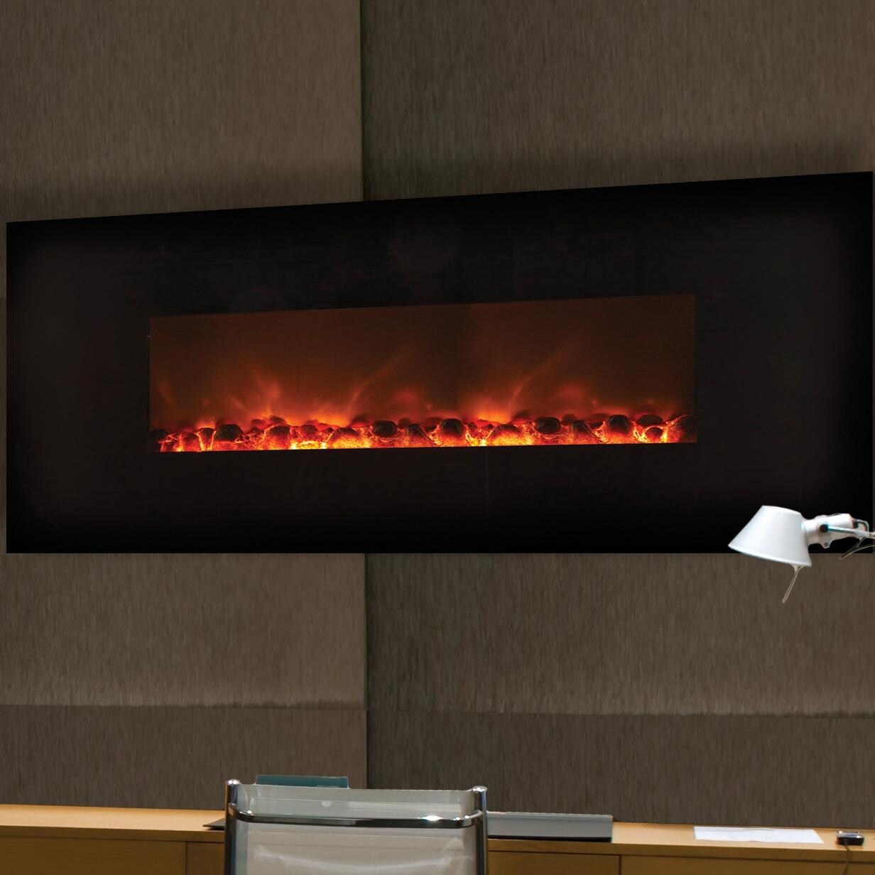 Modern Flames AL 58-Inch Linear Wall Mount Electric Fireplace - AL-58-BG