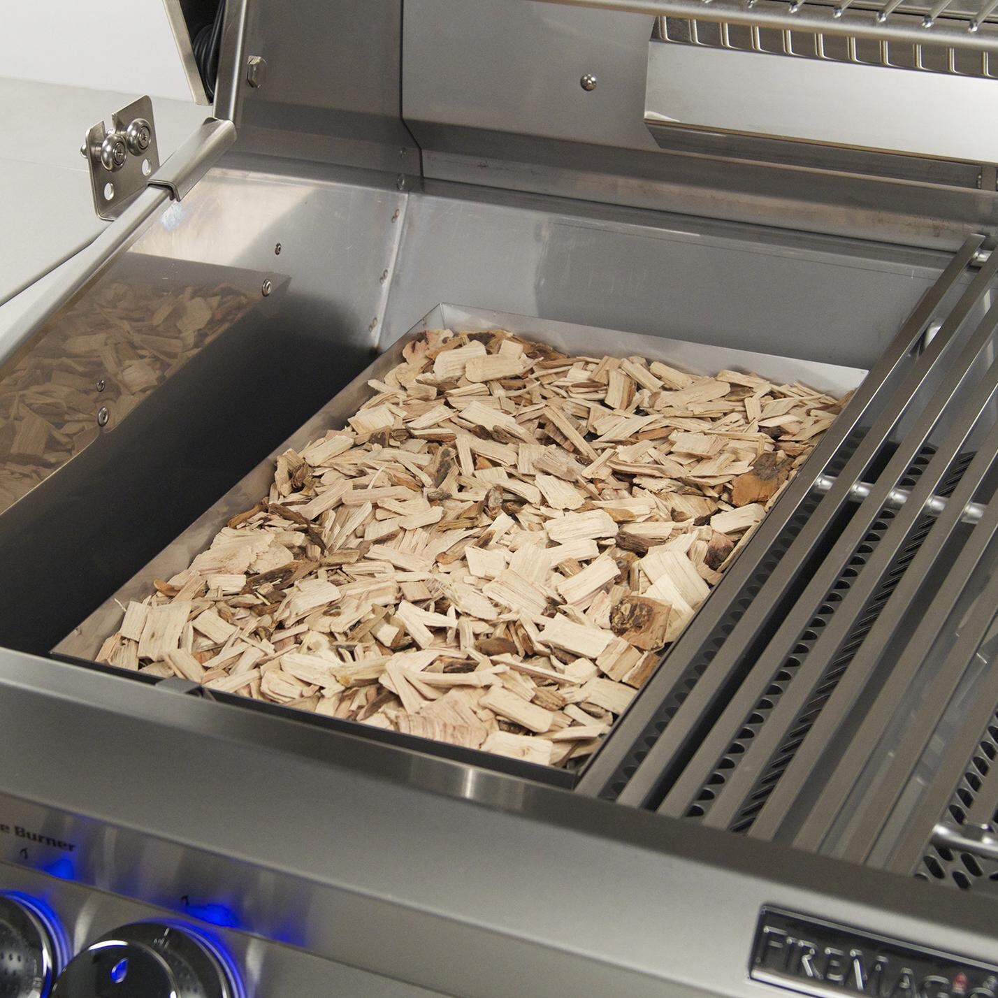 Fire Magic Charcoal / Smoker Basket - Installed in Grill with Wood Chips (Grill Not Included) thumbnail