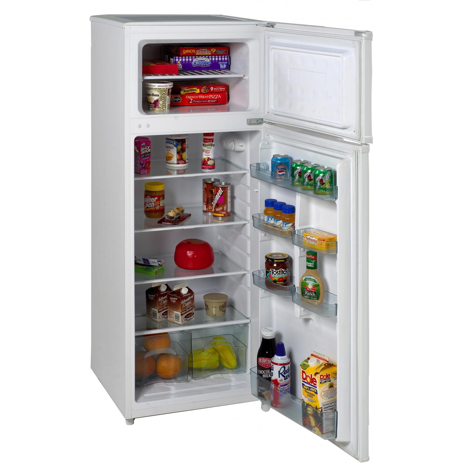 Avanti 7.4 Cu. Ft. Apartment Size Refrigerator / Freezer - White - RA7306WT