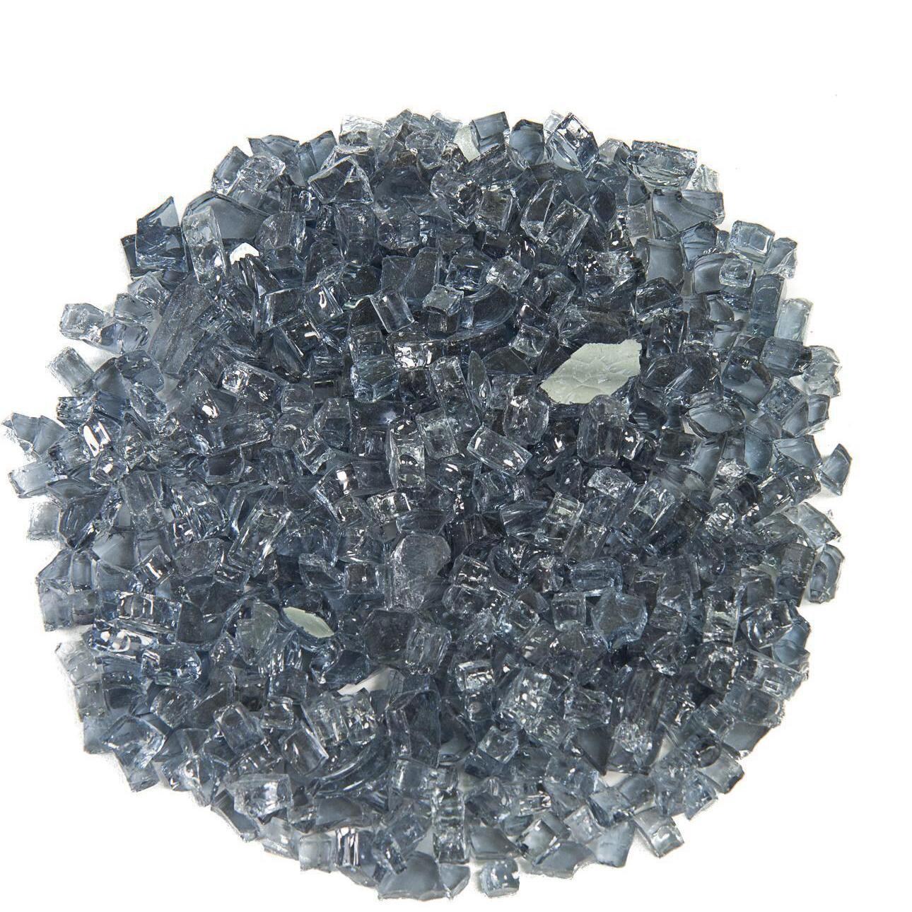 BBQGuys Signature Series 1/4-Inch Storm Gray Non-Reflective Fire Glass - Top View thumbnail