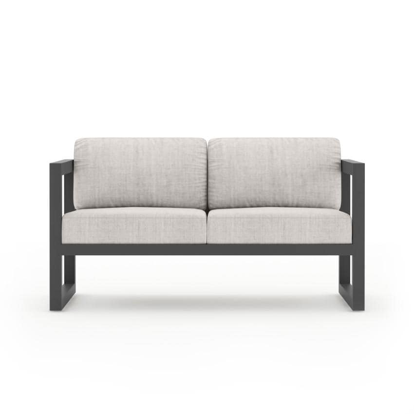 Misty Cove 3 Piece Seating Set in Slate w/Sofa & Cast Silver Cushions by Lakeview - Loveseat - White Background thumbnail