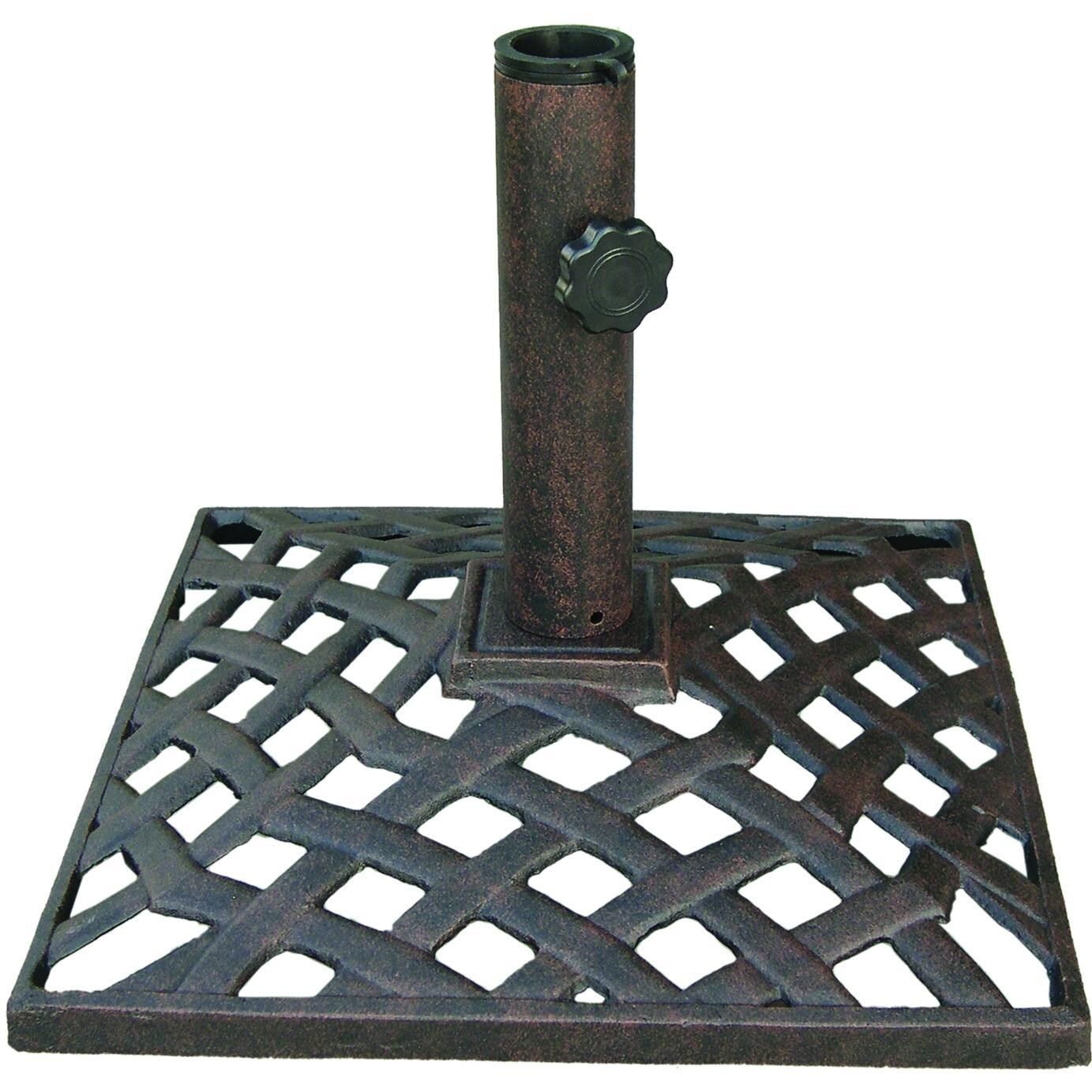Darlee 35 Lb Basket Weave Cast Iron Patio Umbrella Base thumbnail