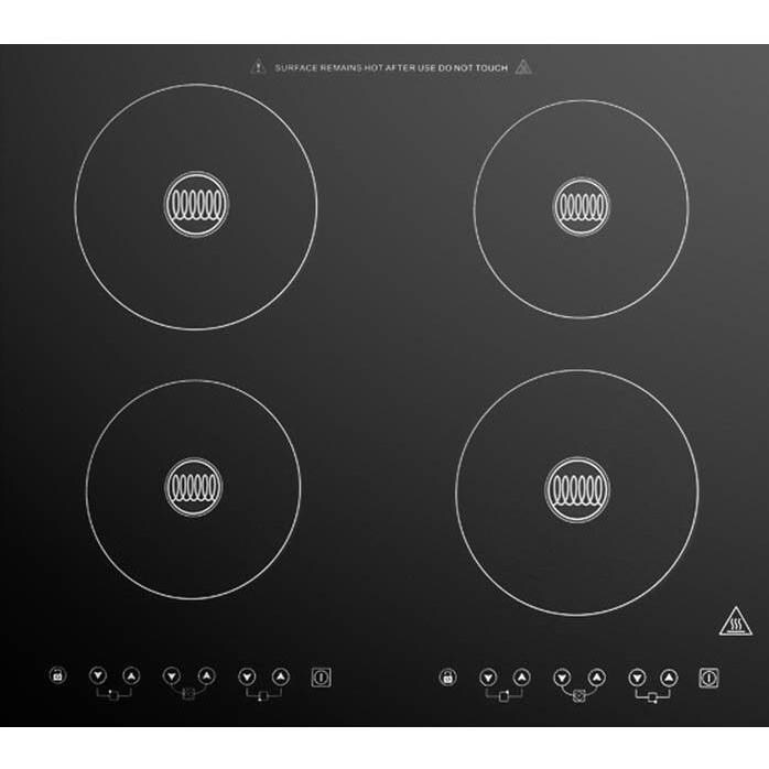 Summit 22-Inch 4-Burner Built-In Induction Cooktop - Black - SINC424220 thumbnail