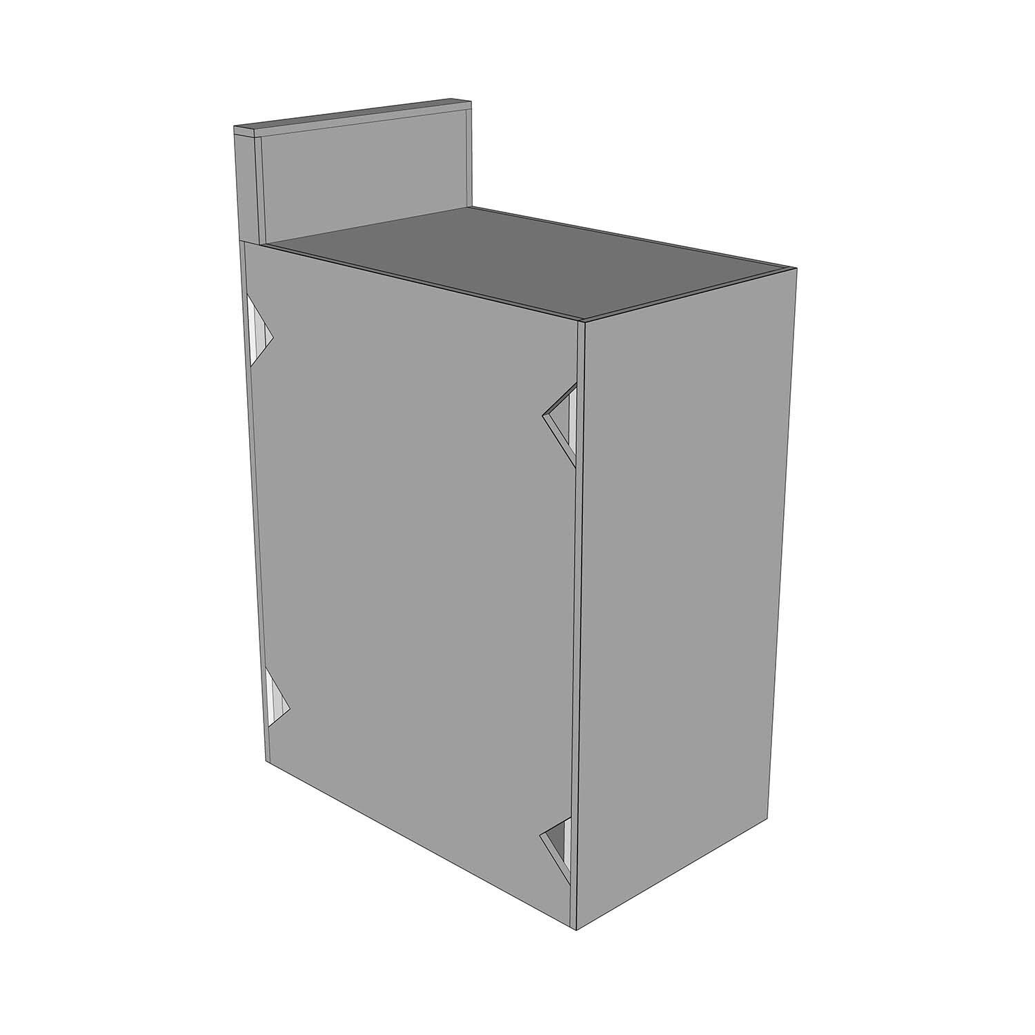 Universal 18-Inch Ready To Finish BBQ Island Appliance And Storage Cabinet W/Backsplash - White Baackground thumbnail