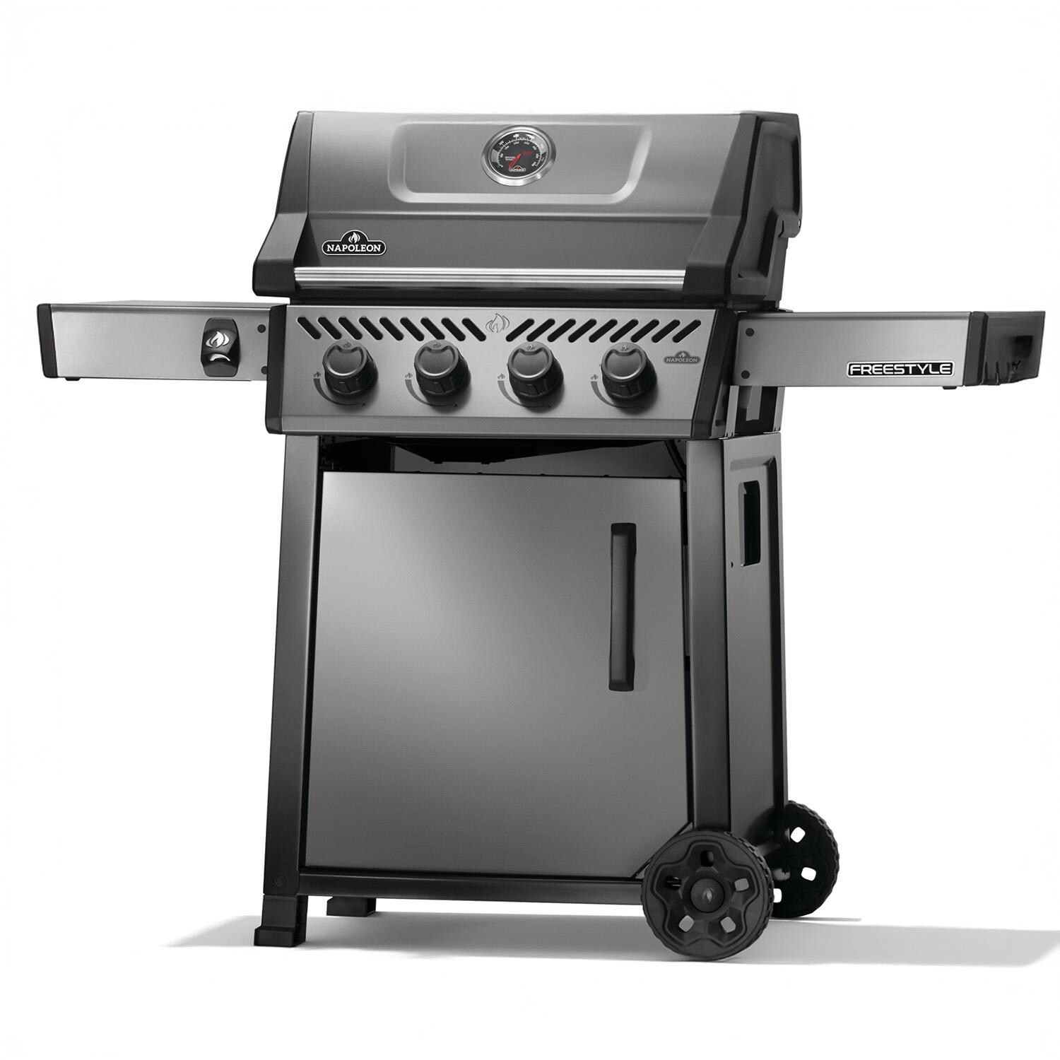 Napoleon F425DNGT Freestyle 425 4 Burner Natural Gas Grill - Graphite Grey - Angled - White Background thumbnail