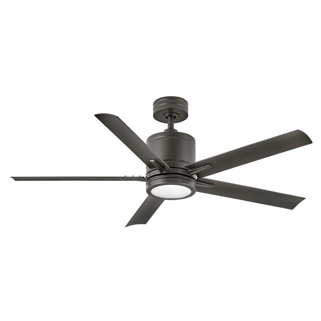 Hinkley Lighting Vail 52 Inch Indoor / Outdoor Ceiling Fan W/ LED Lighting - Metallic Matte Bronze - 902152FMM-LWD