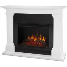 Real Flame 8011E-W Callaway Grand 63-Inch Electric Fireplace With Mantel - White