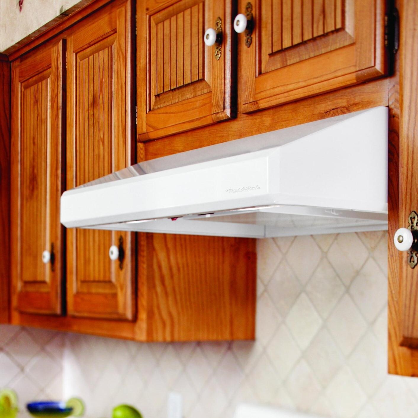 Vent-A-Hood 30-Inch 250 CFM Emerald Series Under Cabinet Range Hood - Stainless Steel - SLH6-K30 SS