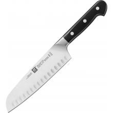 Zwilling J.A. Henckels Pro 7-Inch Santoku Knife Hollow Edge Knife