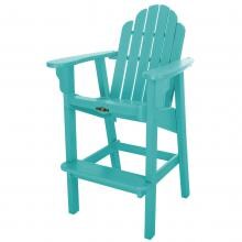 Pawleys Island Essentials Poly Lumber Patio Adirondack Bar Stool - Turquoise