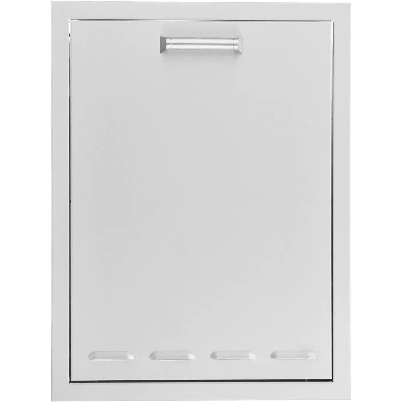 20-in Contempo/Traditional Stainless Steel Roll-Out Trash or Propane Tank Drawer by BBQGuys Signature - BBQ-TRLP-DRW