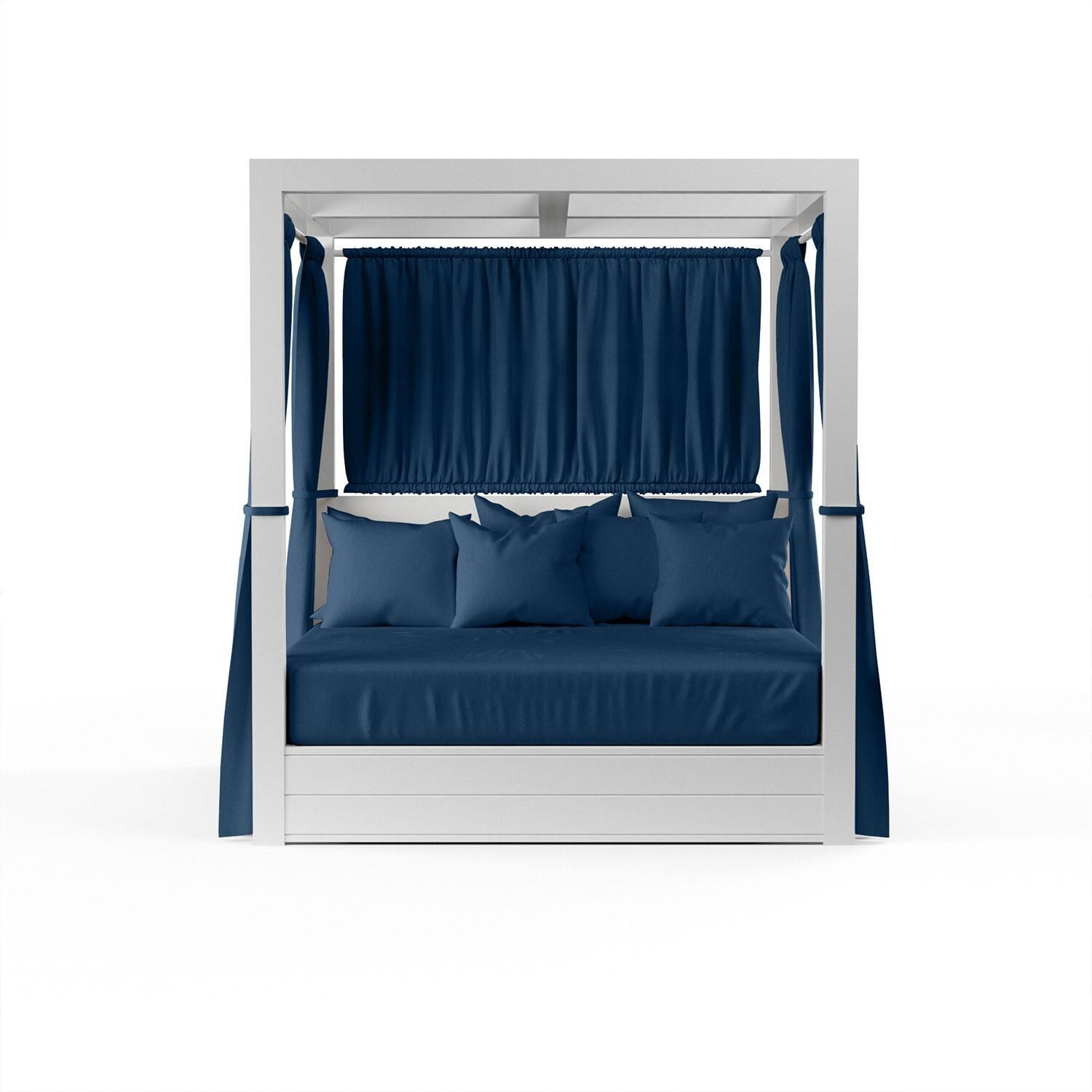 Newport Aluminum Resort King Daybed in Spectrum Indigo w/ No Welt by Sunset West - Front View - White Background thumbnail