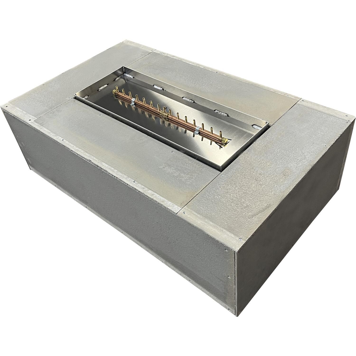 Warming Trends FR7242 Rectangle Linear 72 Inch x 42 Inch Natural Gas Ready To Finish Kit - White Background thumbnail