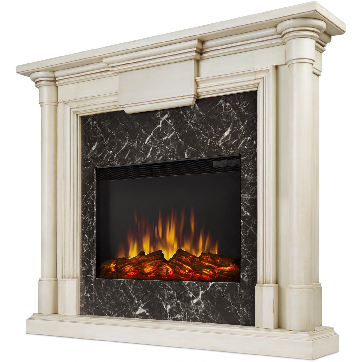 Real Flame Maxwell Electric Fireplace - Hero - Whitewash thumbnail