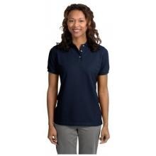 Port Authority Ladies Pique Knit Polo Shirt XXL - Navy image