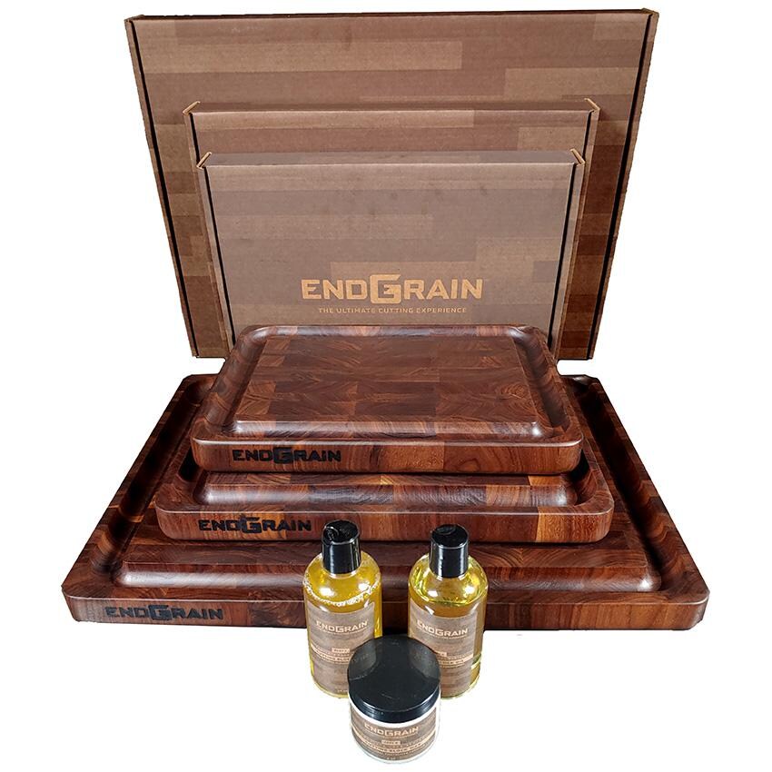 Pit Barrel Cooker CB1001L-WAL EndGrain Large Walnut Cutting Board - Size Comparison thumbnail