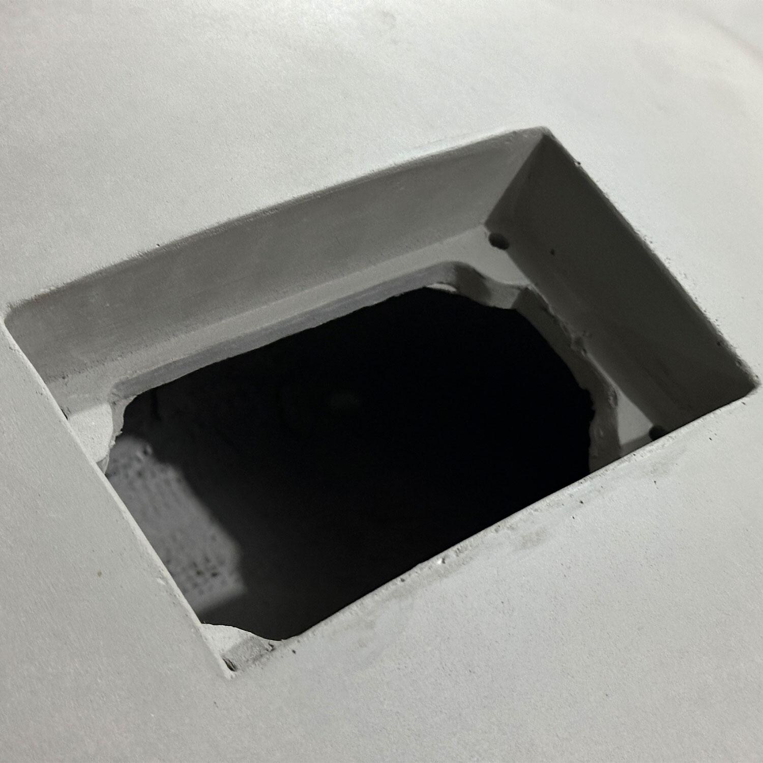 Elementi OFG101LG-LP Lunar Bowl 42-in Liquid Propane Concrete Fire Table in Light Grey - Detail thumbnail