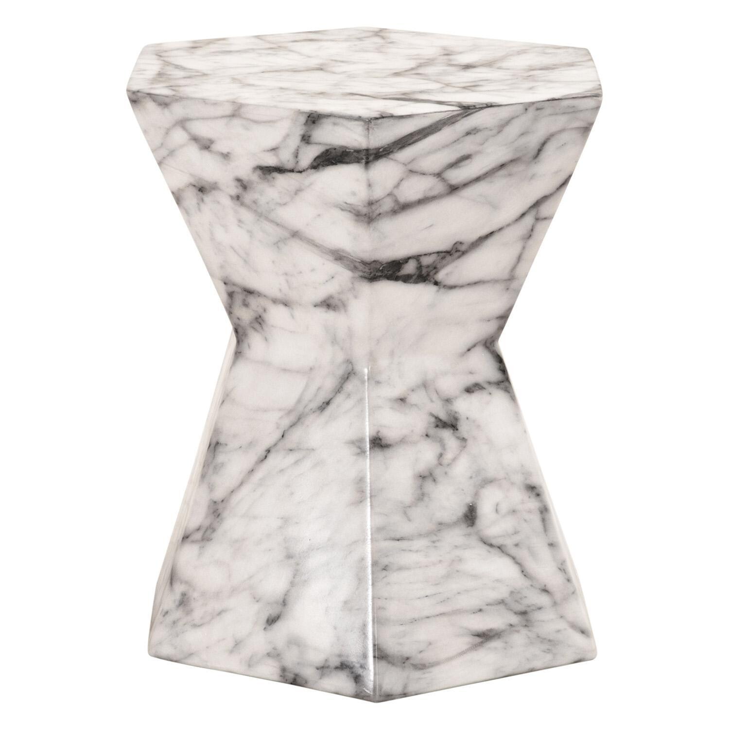 Lakeview Bento Ivory Marble Concrete Accent Table thumbnail