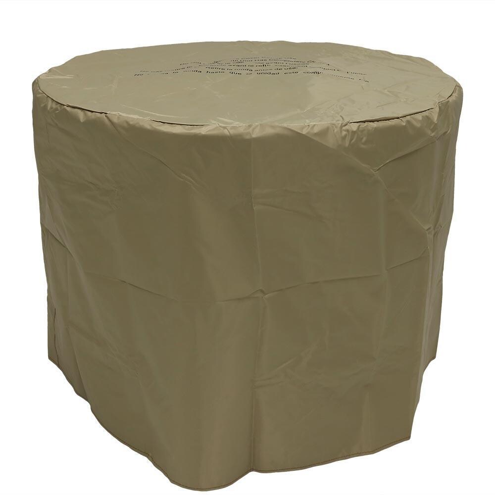 Ultimate Patio 29-Inch Round Rope & Barrel Propane Gas Fire Pit Table - Cover thumbnail