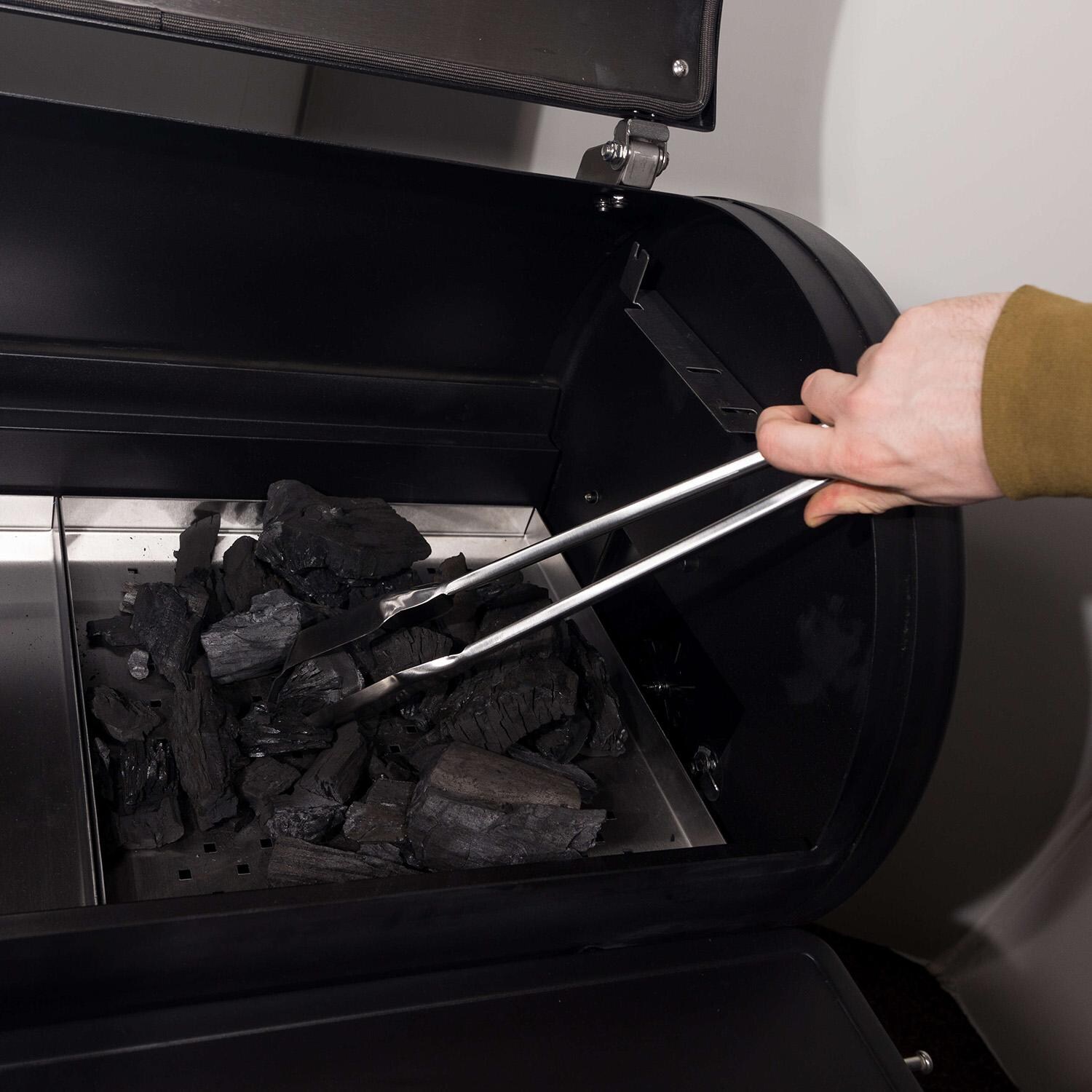 GrillPro Charcoal Tongs/ Rake - 39463 - Moving Charcoal - Lifestyle thumbnail