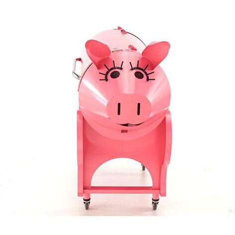 Traeger Lil Pink Pig Pro Pellet Grill On Cart - Front View thumbnail