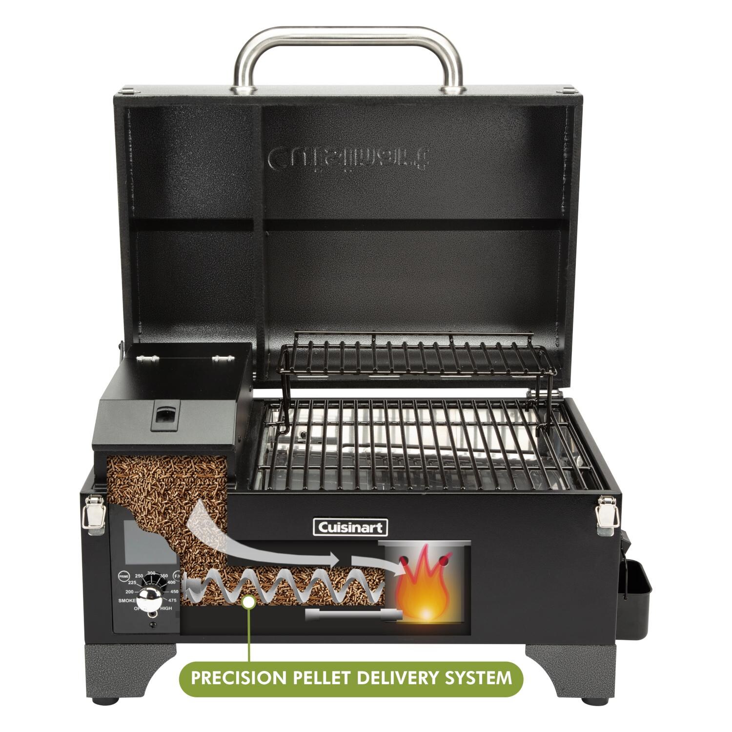 Cuisinart CPG-256 24-Inch Portable Wood Pellet Grill & Smoker - Pellet Delivery System thumbnail