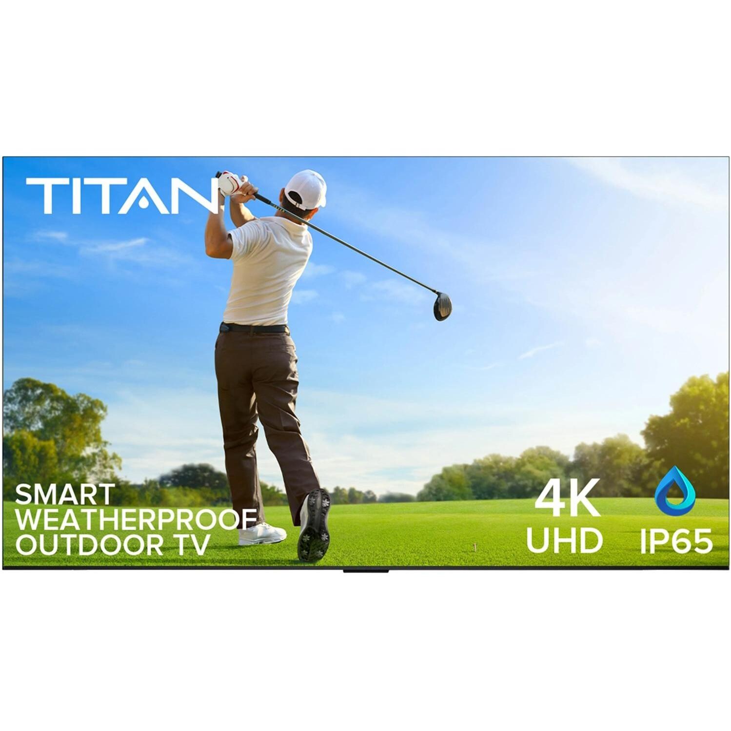 Titan S100 Series 50 Inch Partial Sun 4K UHD Smart Outdoor TV w/ Crystal Processor & Built-In Alexa - BQG-S100-UHD-050-010