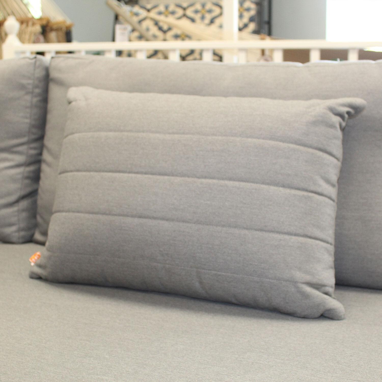 KETTLER 26 x 18 Line Gray Pillow - Indoor Couch - Lifestyle thumbnail