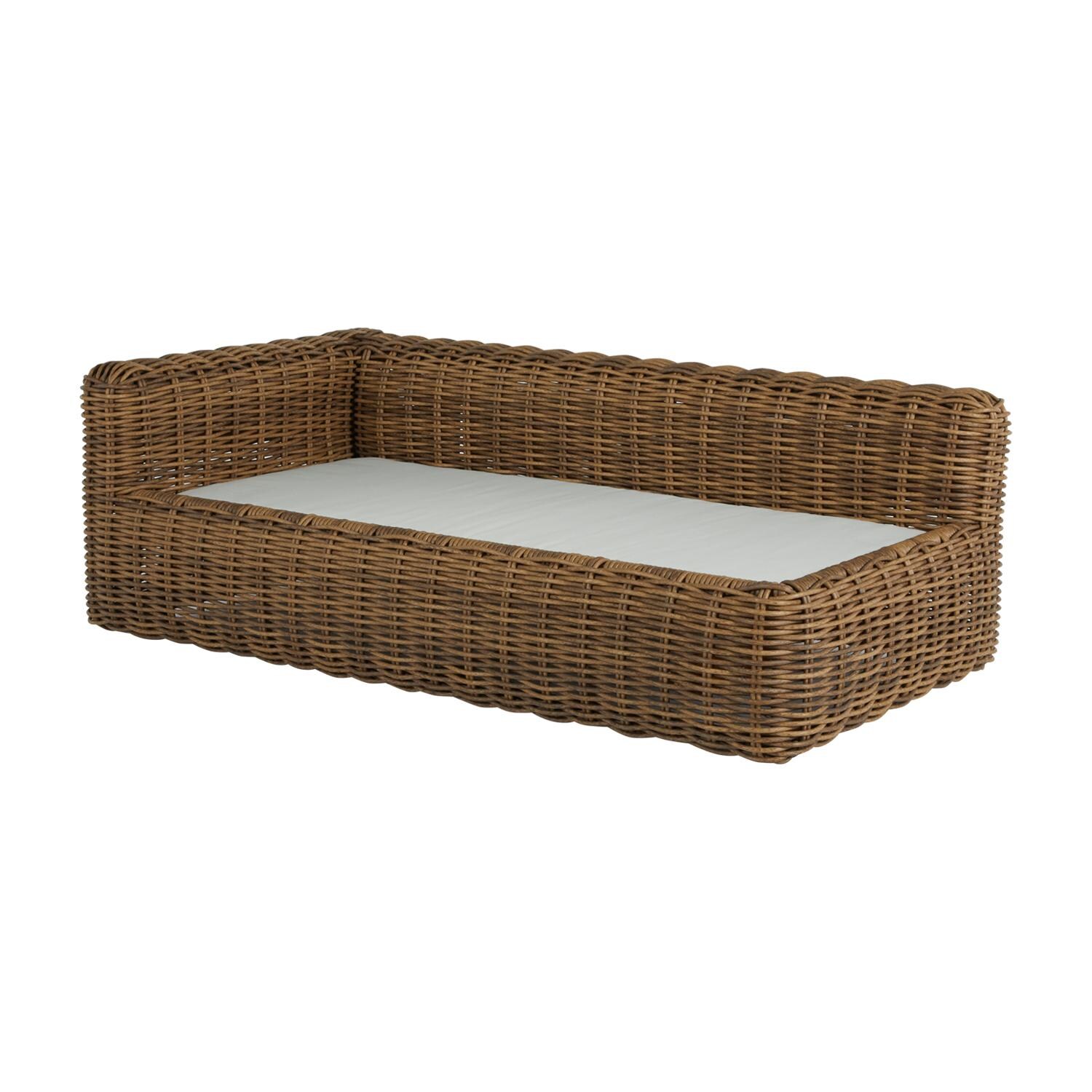 Summer Classics 339282+C774F664N Montecito Woven Left Arm Facing Loveseat - Cushions Removed thumbnail