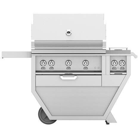 Hestan 36-Inch Deluxe Freestanding Gas Grill With Rotisserie And Double Side Burner thumbnail