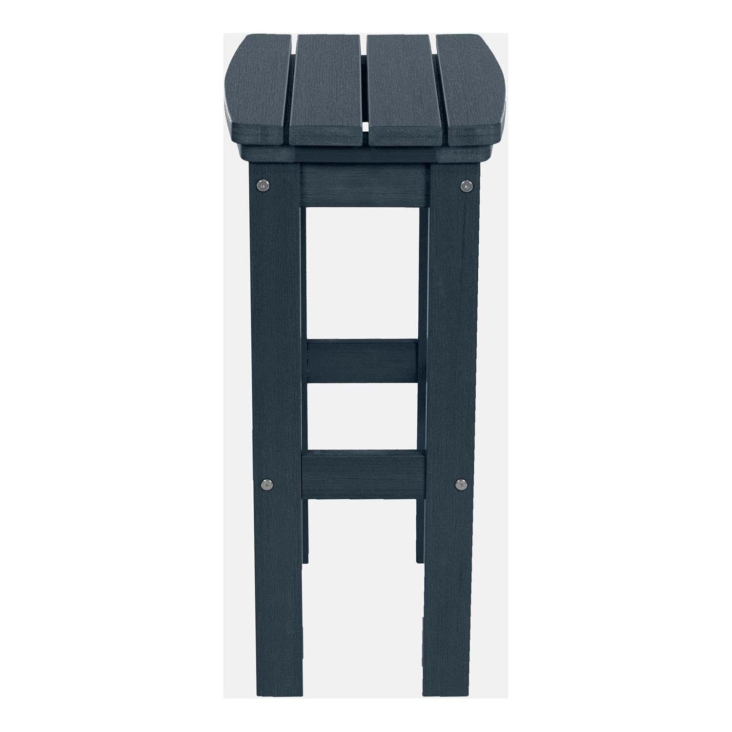 Hart Lane Polyresin Bar Stool in Federal Blue By Lakeview Outdoor Designs - Side - White Background thumbnail