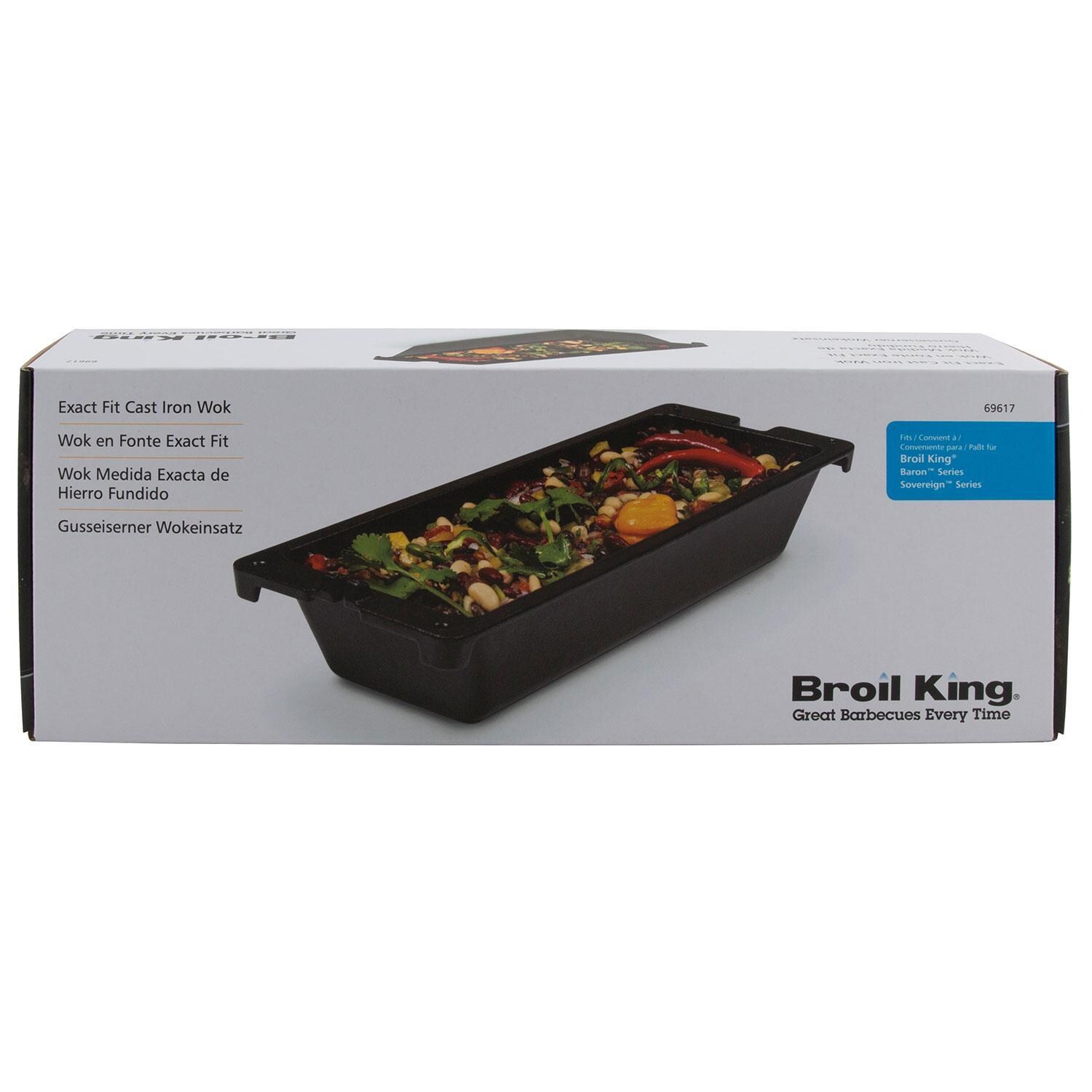 Broil King 69617 Baron/Crown Cast Iron Wok - Packaged - Front View - White Background thumbnail