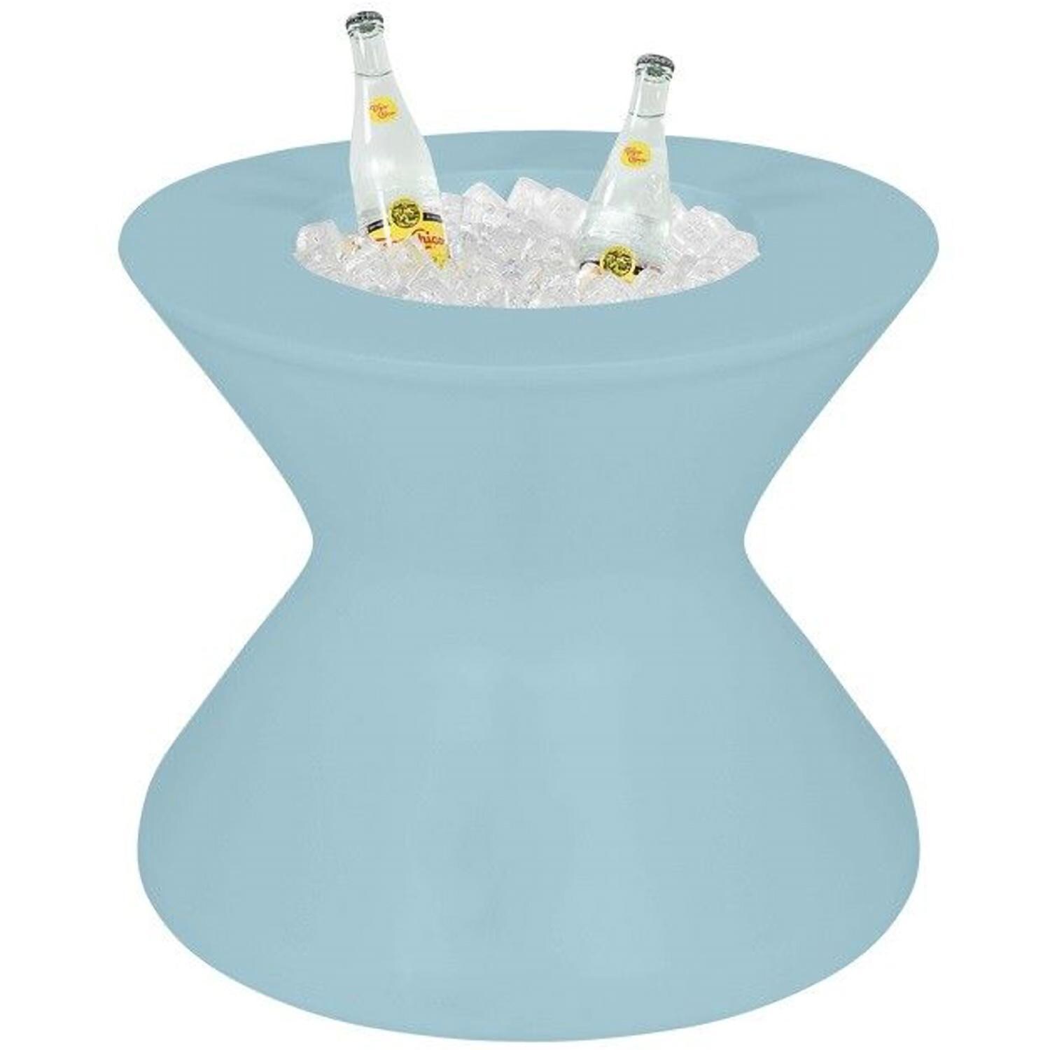 Ledge Lounger Signature Tall Ice Bin Side Table - Frost - White Background thumbnail