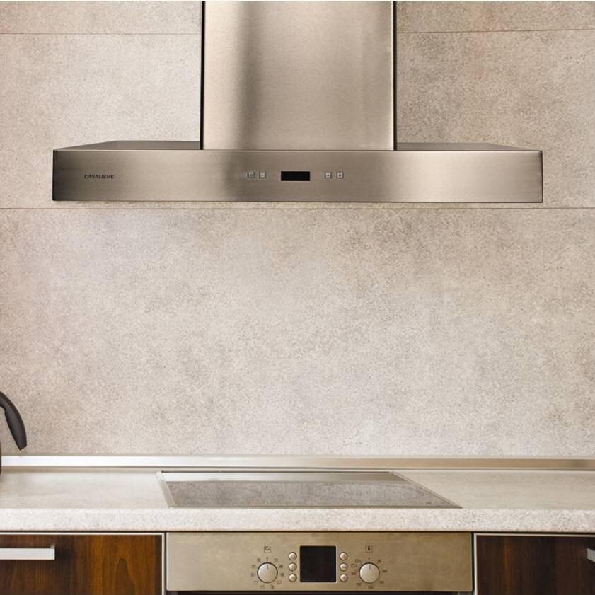 Cavaliere 30-Inch 900 CFM Wall Mounted Range Hood - Installed thumbnail