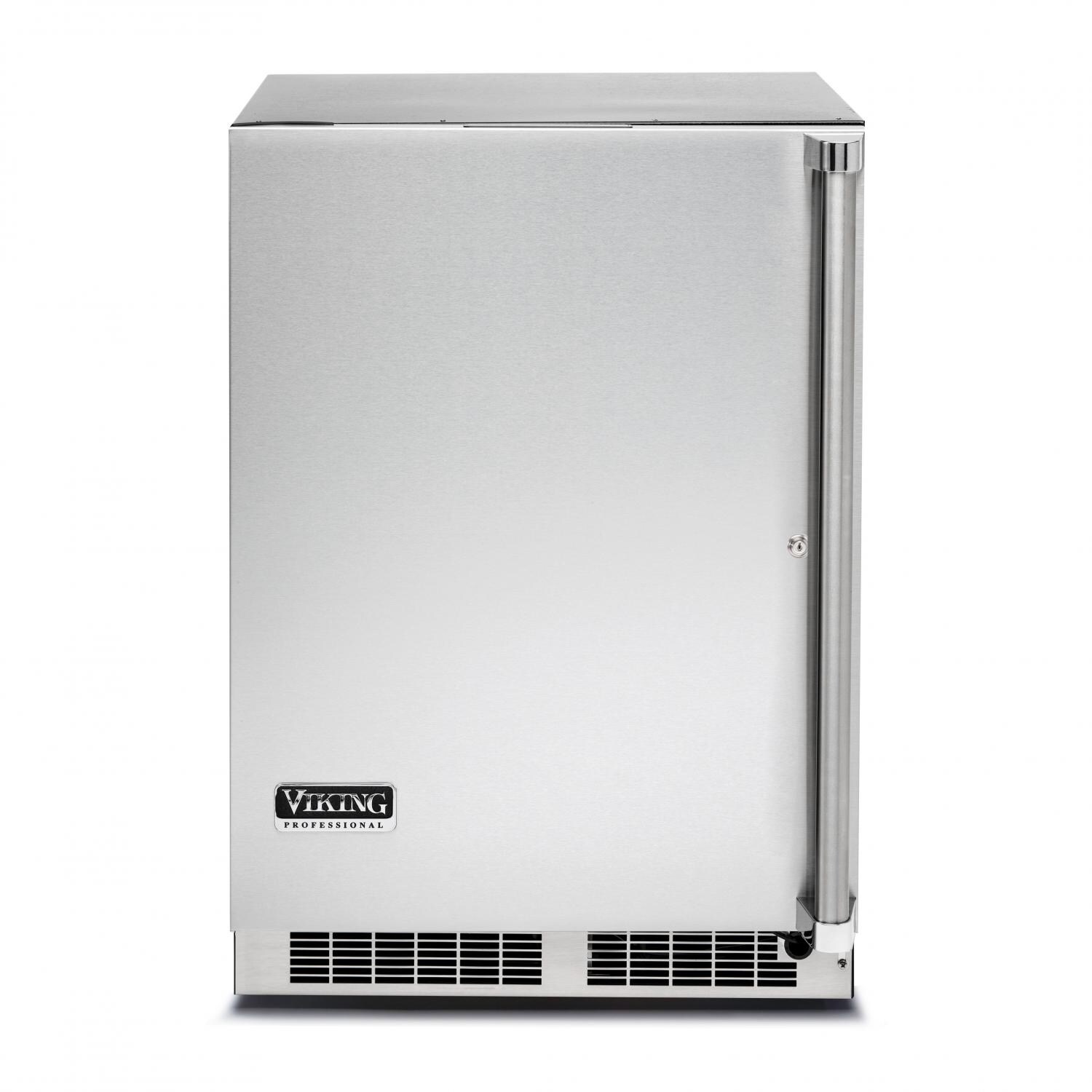 Viking Professional 24-Inch 5.3 Cu. Ft. Left-Hinged Outdoor Rated Undercounter Solid Door Refrigerator - VRUO5240DLSS