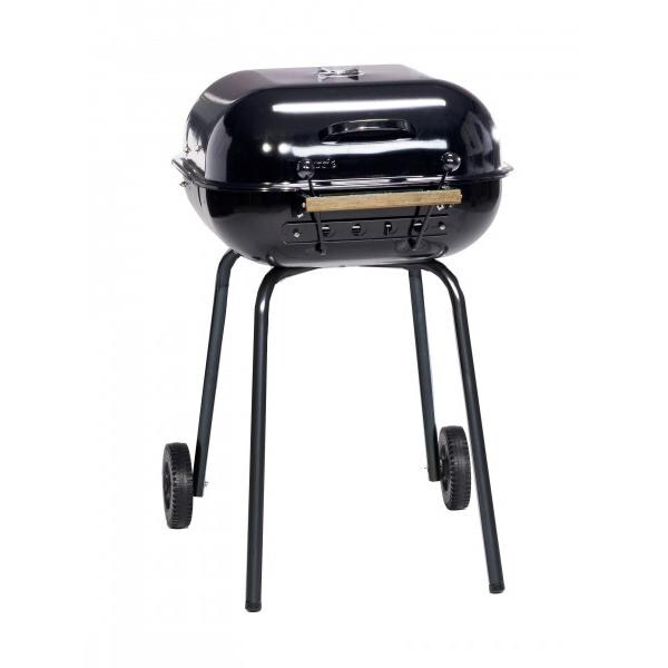 Meco Charcoal Grills - 4100 Charcoal BBQ Grill With Wheels - Black thumbnail