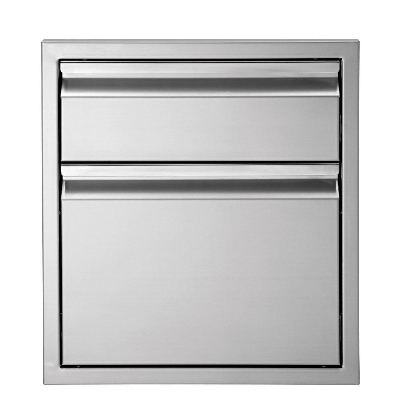 Twin Eagles 19-Inch Stainless Steel Double Access Drawer - TESD192-B