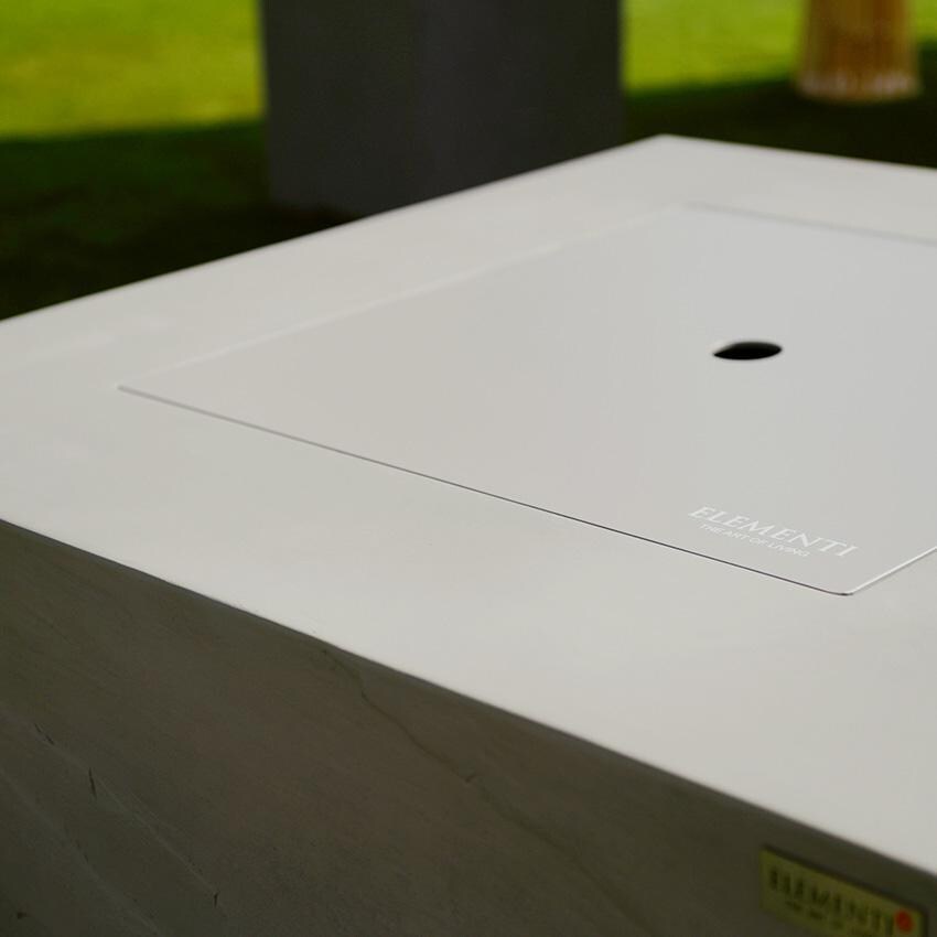 Elementi Capertee OFG411SG-NG 40-Inch Natural Gas Space Gray Fire Pit Table - Aluminum Lid thumbnail