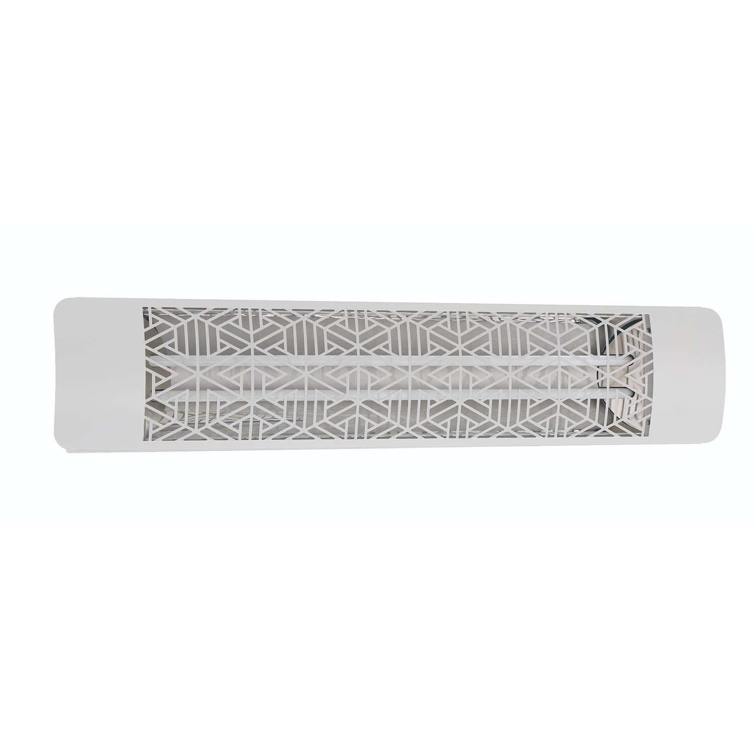 Eurofase Mason Series 39-Inch 4000 Watt Dual Element 480V Electric Infrared Patio Heater - White - EF40480W3