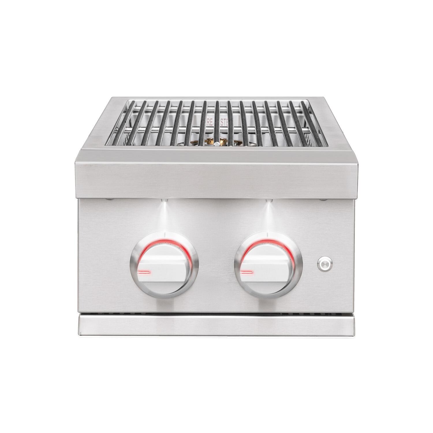 Summerset SB2PRO Sizzler Pro Built-In Natural Gas Double Side Burner - Display - White Background thumbnail