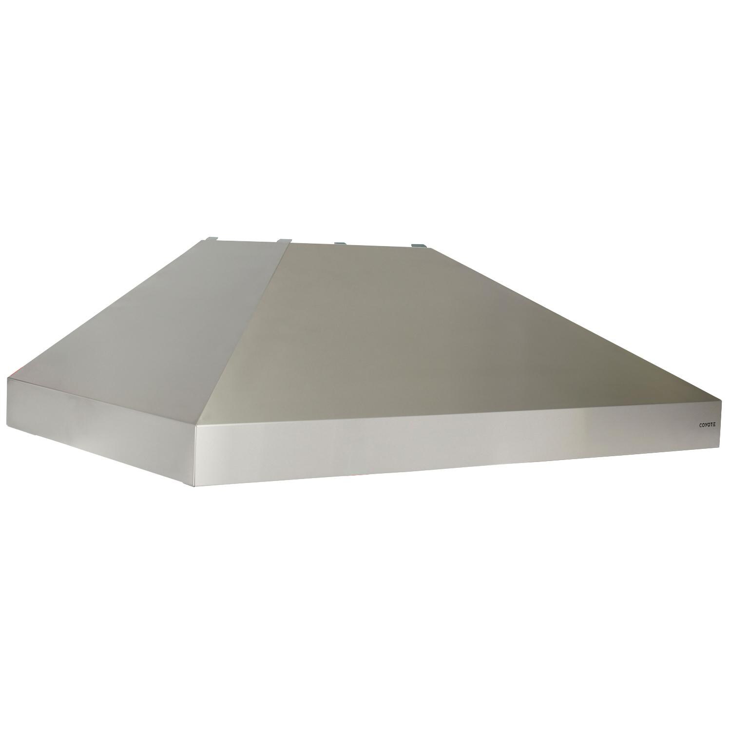 Coyote 48-Inch Stainless Steel Outdoor Vent Hood - Blower Not Included - C1HOOD48