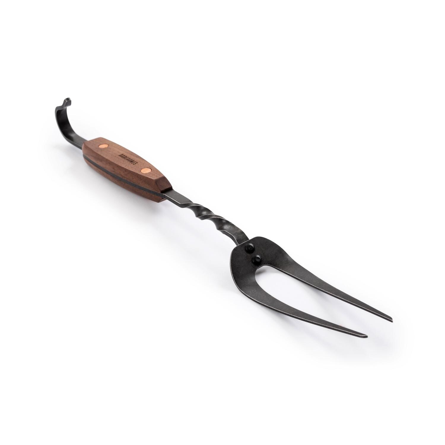 Barebones Living CKW-468 Cowboy Grill Carving Fork - Angled View thumbnail