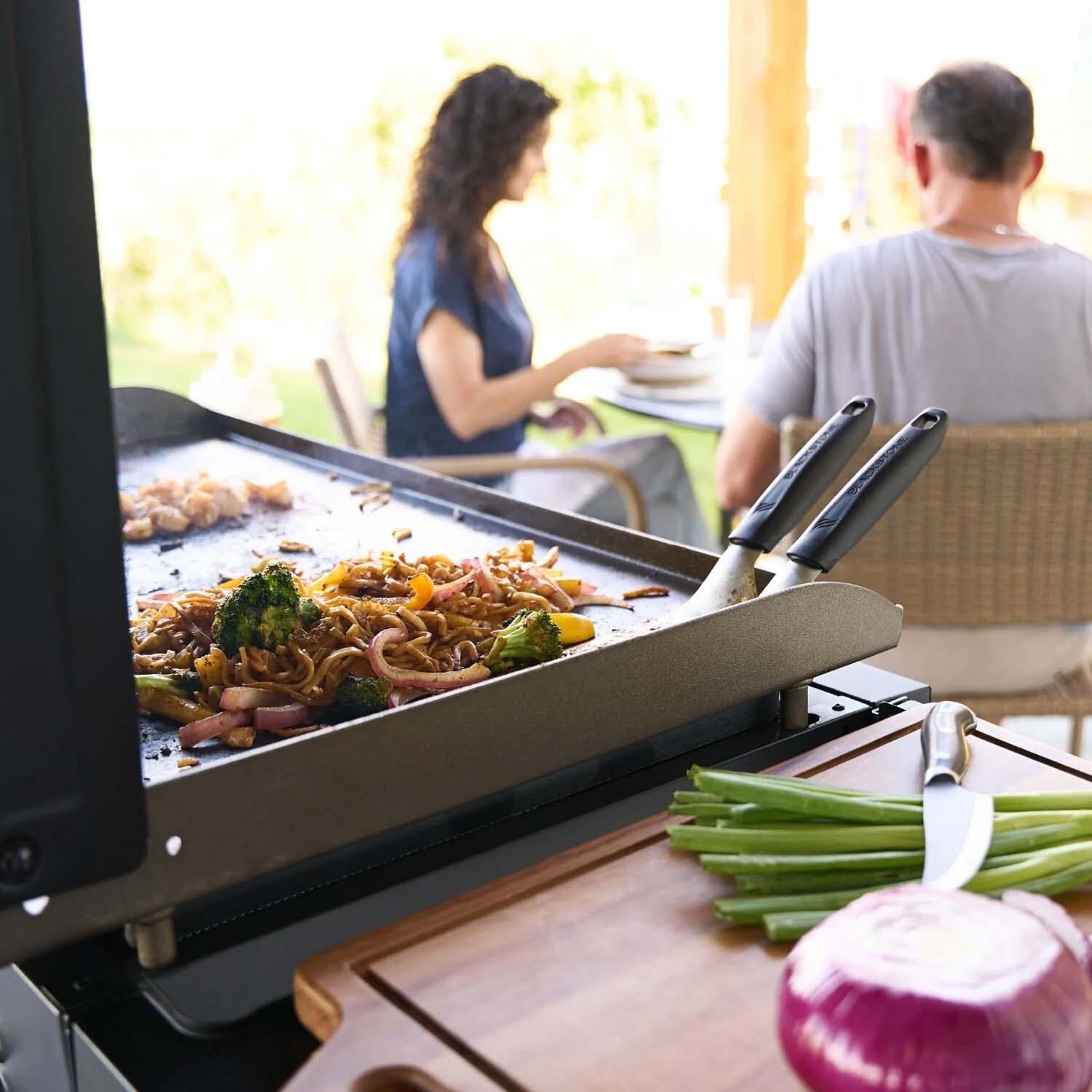 Blackstone 2439 Original 36-in Griddle w/ Airfryer - Cooking w/ Friends - Lifestyle thumbnail