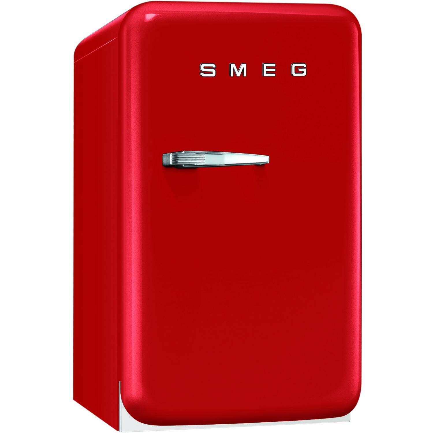 SMEG 1.5 Cu. Ft. Retro Style Red Compact Refrigerator Right Hinge - FAB5URR thumbnail