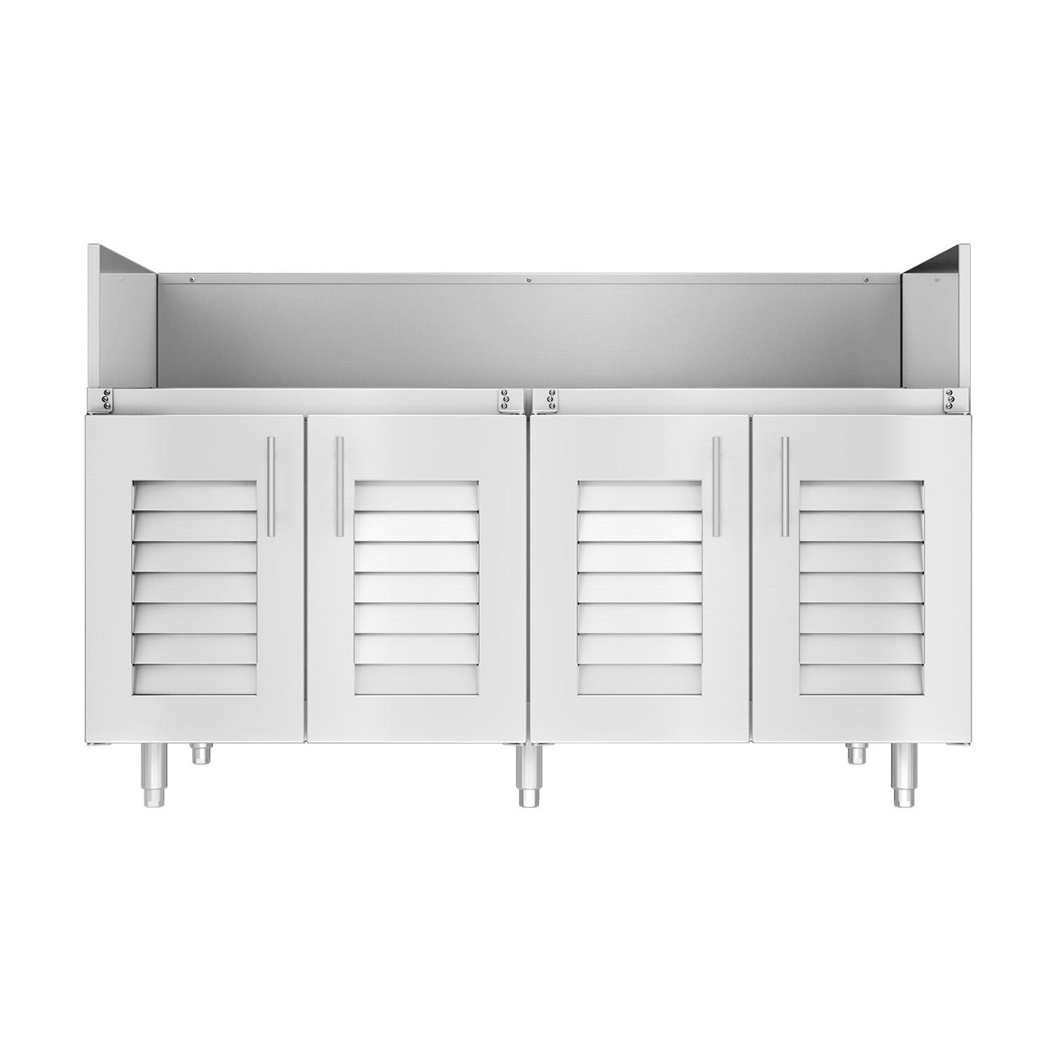 Kalamazoo 54 Inch Grill Head Base Cabinet - Propane Cylinder - Marine-Grade - K-DBC54-LVP-M6